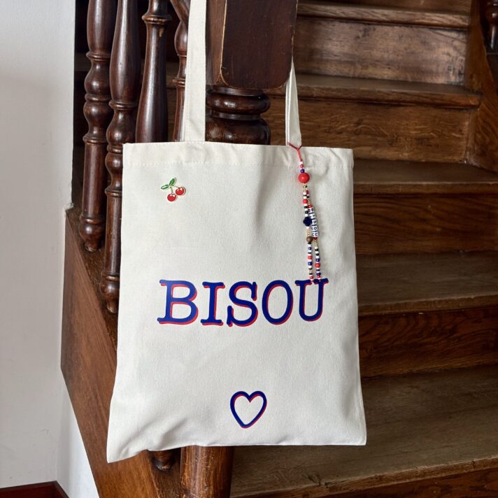 Sac "BISOU" - rouge et bleu