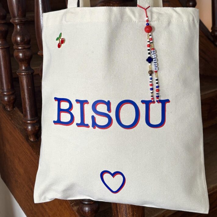 Sac "BISOU" - rouge et bleu – Image 3